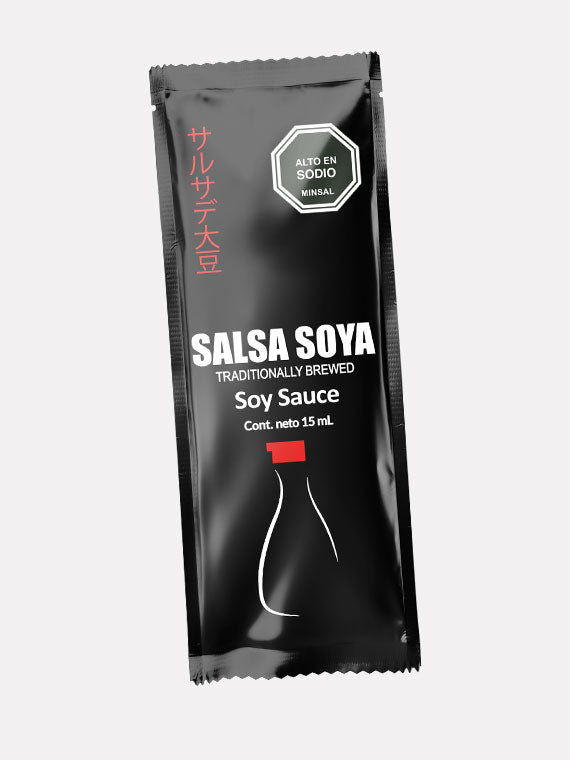 Sachets de Salsa de Soya 15ml | Caja 800 Unidades