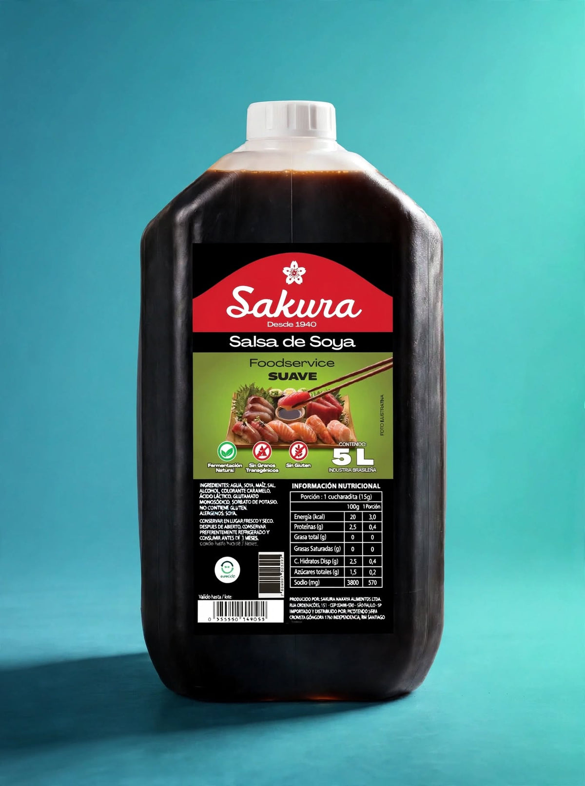 Bidón Salsa de Soya Sakura 5 Litros Foodservice