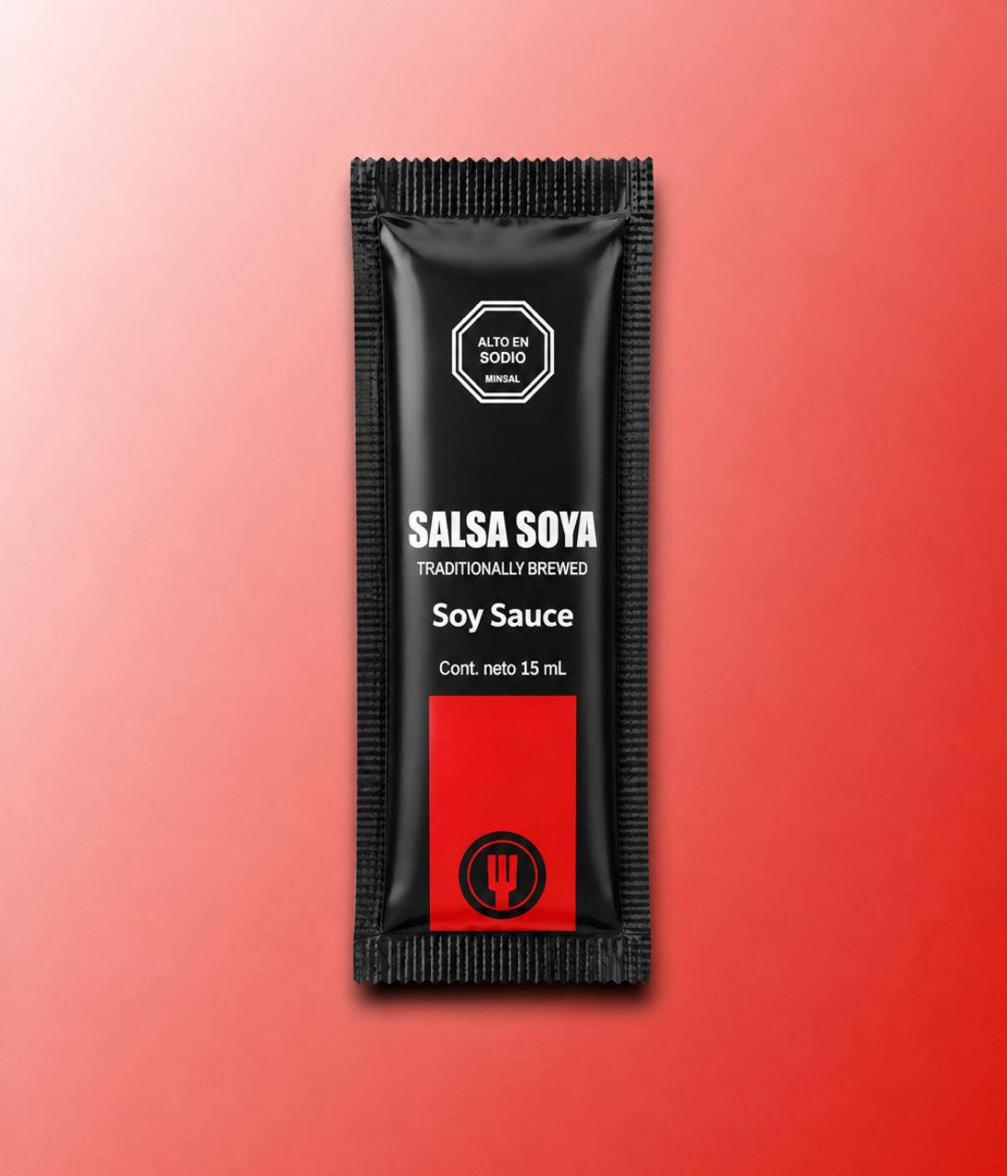 Sachets de Salsa de Soya 15ml | Caja 800 Unidades